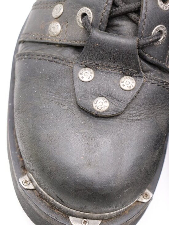 Harley Davidson Brake Buckle Men\'s Size 8.5 Black Leather Motorcycle Boots